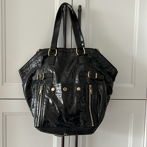 Gorgeous black patented leather YSL Downtown Tote pre loved 💕 - Picture 8 of 16